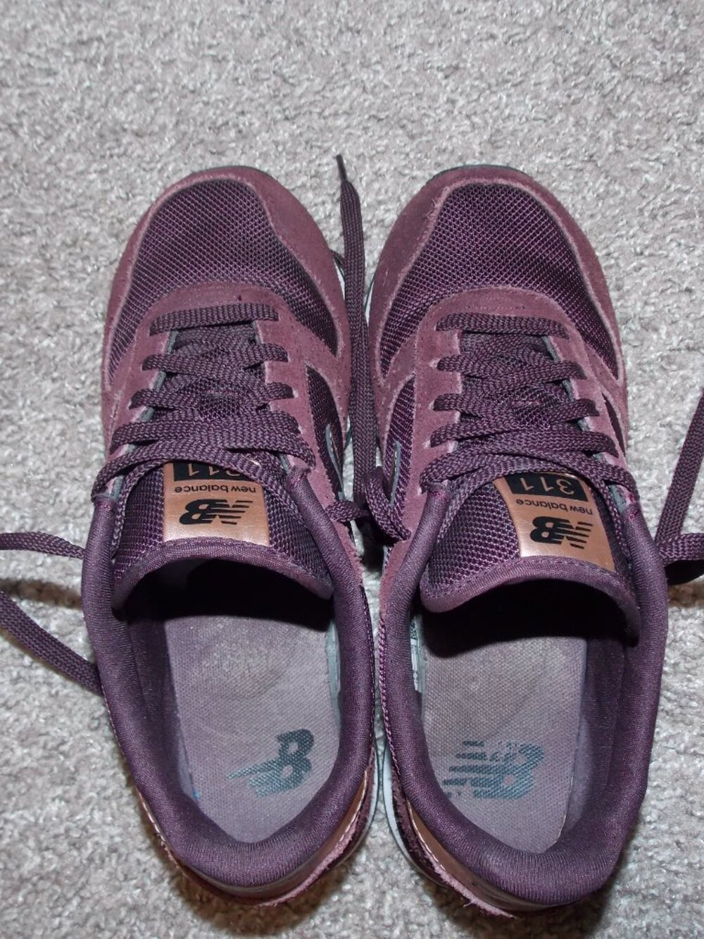 New Balance 311 Burgundy Rose Gold Size 7.5 - Picture 8 of 9